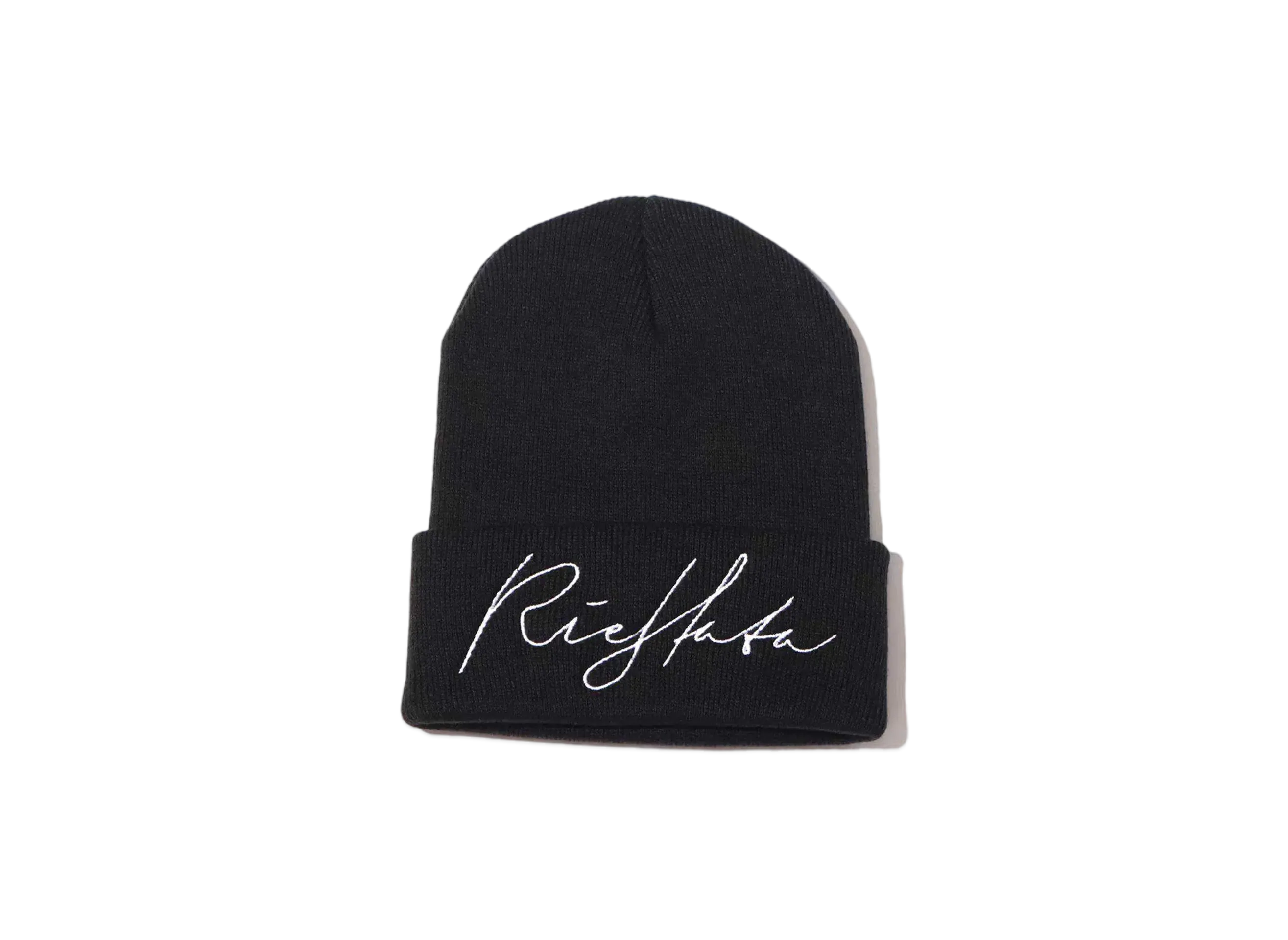 atmos Pink x RIEHATA Logo embroidered knit hat "Black"