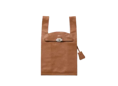 beautiful people Large Market Bag In Shrink Leather "Camel"