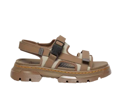 Dr.Martens Forster Multi Strap Sandal "Dark Khaki/Warm Stone"