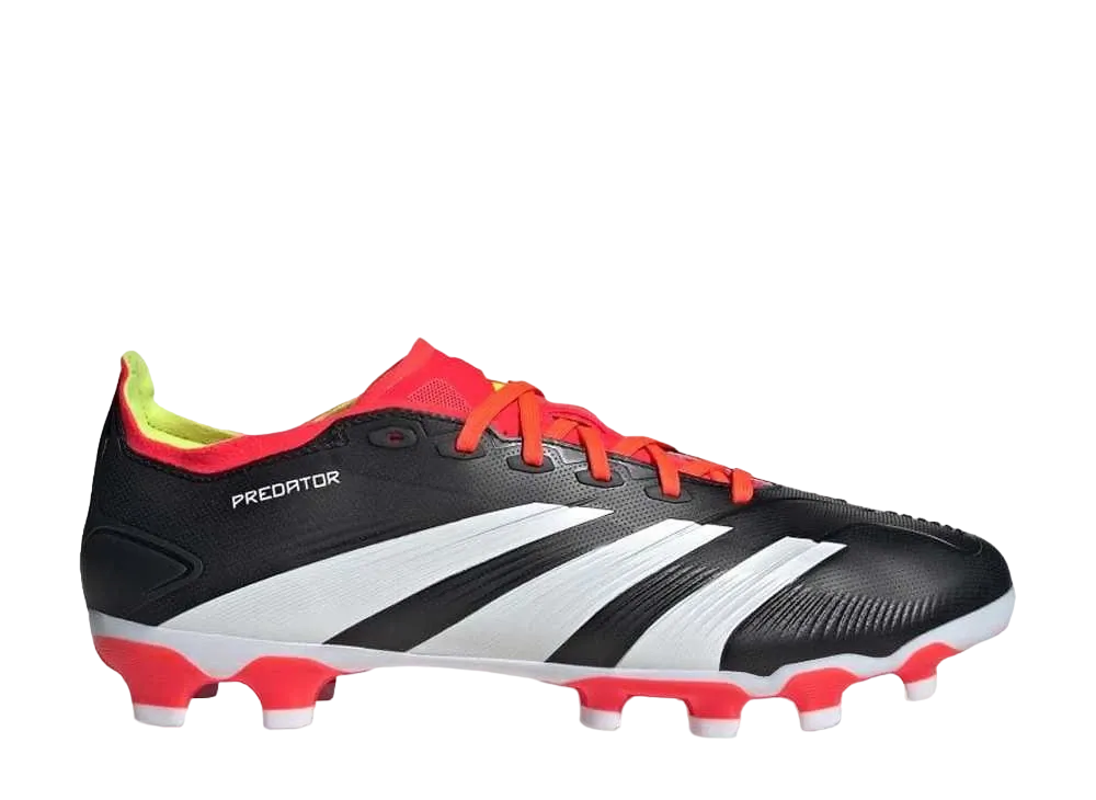 アディダス プレデター24 リーグ ロー HG/AG "コアブラック/フットウェアホワイト/ソーラーレッド"