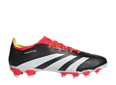 adidas Predator 24 League Low HG/AG "Core Black/Footwear White/Solar Red"