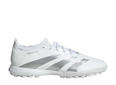 adidas Predator 24 League Low TF "Footwear White/Silver Metallic/Gray One"