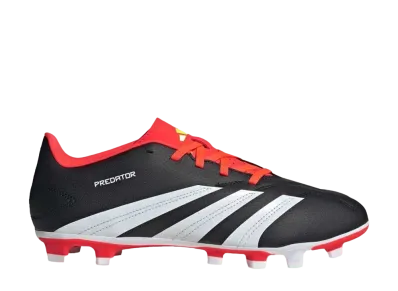 adidas Predator Club FXG "Core Black/Footwear White/Solar Red"