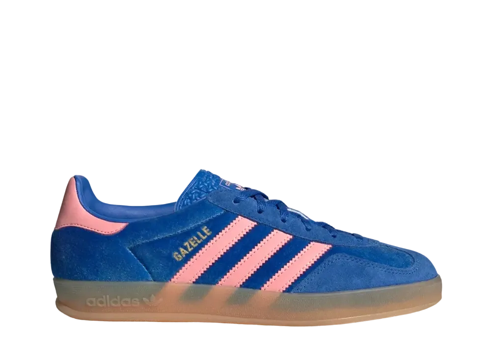 adidas Women's Gazelle Indoor "Blue/Semi Pink Spark/Gum"