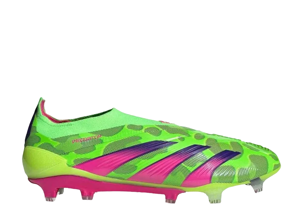 アディダス プレデター エリート レースレス FG "チームソーラーグリーン/チームショックピンク/ルシッドレモン"