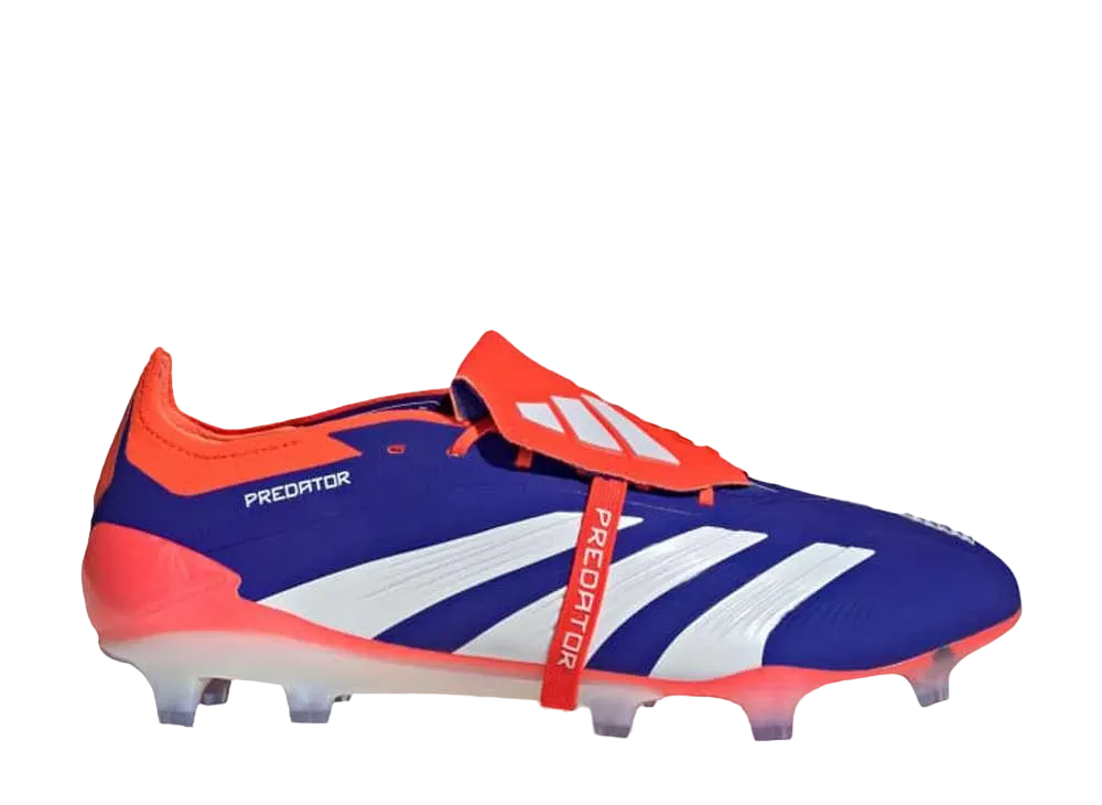 adidas Predator Elite Fold Over Tongue FG "Lucid Blue/Footwear White/Solar Red"