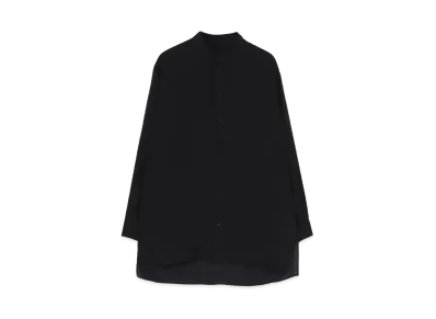 WILDSIDE Yohji Yamamoto x Kie Einzelganger Stand Collar Long Sleeve Shirt "Black"