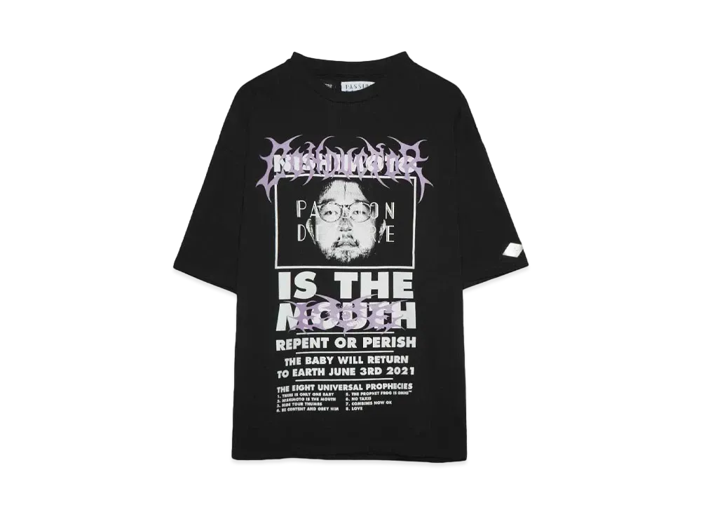 NISHIMOTO IS THE MOUTH x el conductorH COTTON CLASSIC T-SHIRT "BLACK"