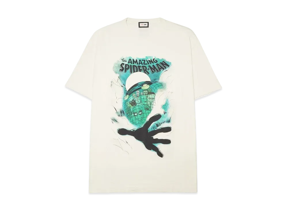 KITH x MARVEL Mysterio Spiderman Vintage Tee "Sandrift"