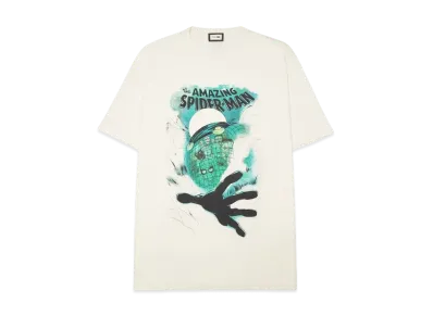 KITH x MARVEL Mysterio Spiderman Vintage Tee "Sandrift"