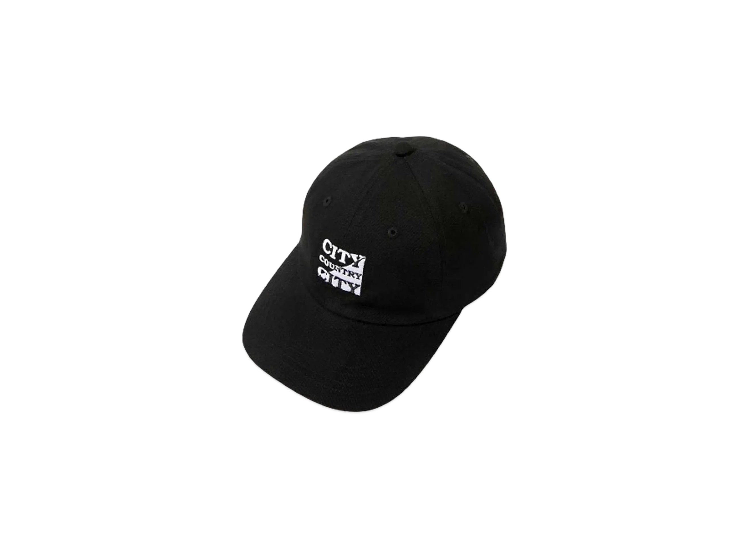 CITY COUNTRY CITY EMBROIDERED LOGO COTTON TWILL CAP "BLACK"