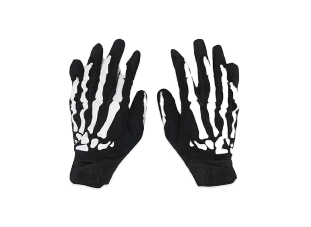 TAKAHIROMIYASHITATheSoloist. cycling glove.(24ss design) "BLACK X WHITE BONE"