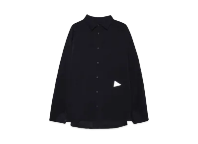 and wander fleece base LS shirt "BLACK"