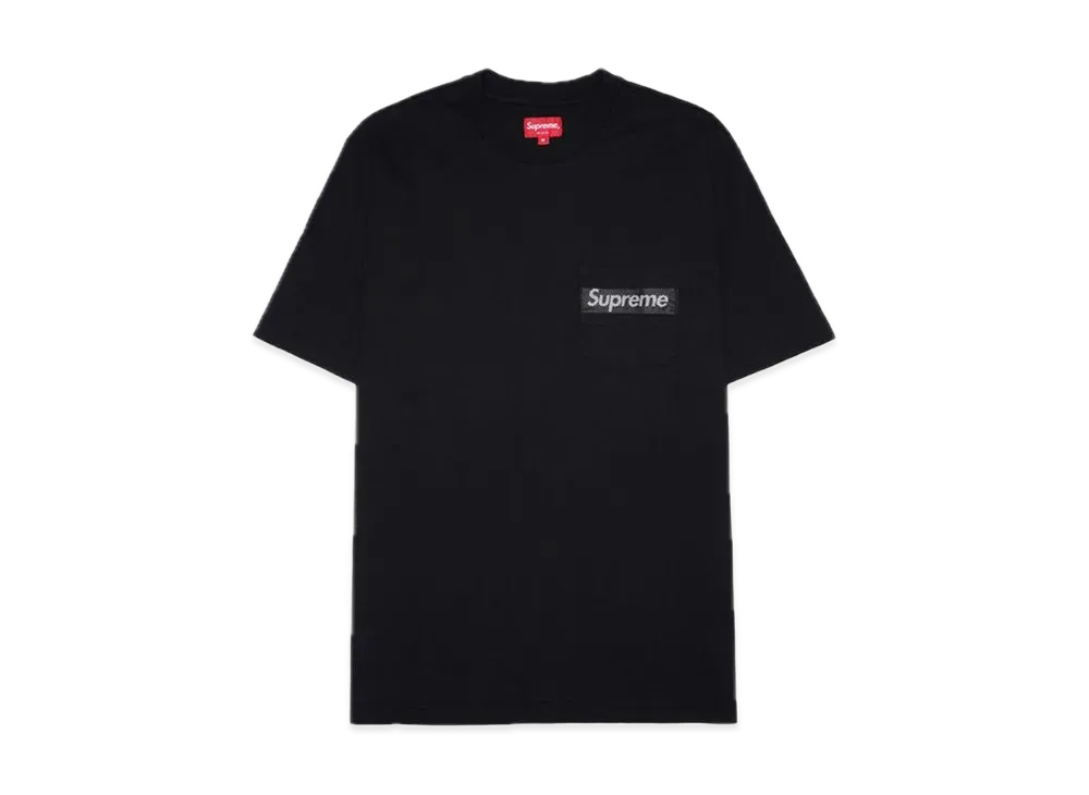 Supreme Mesh Stripe Pocket Tee "Black"