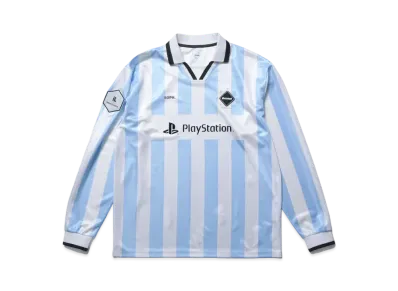 F.C.Real Bristol x PlayStation Long Sleeve Oversized Game Shirt "Light Blue"