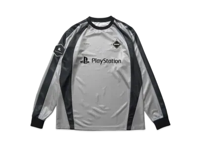 F.C.Real Bristol x PlayStation Practice Long Sleeve Buggy Top "Silver"