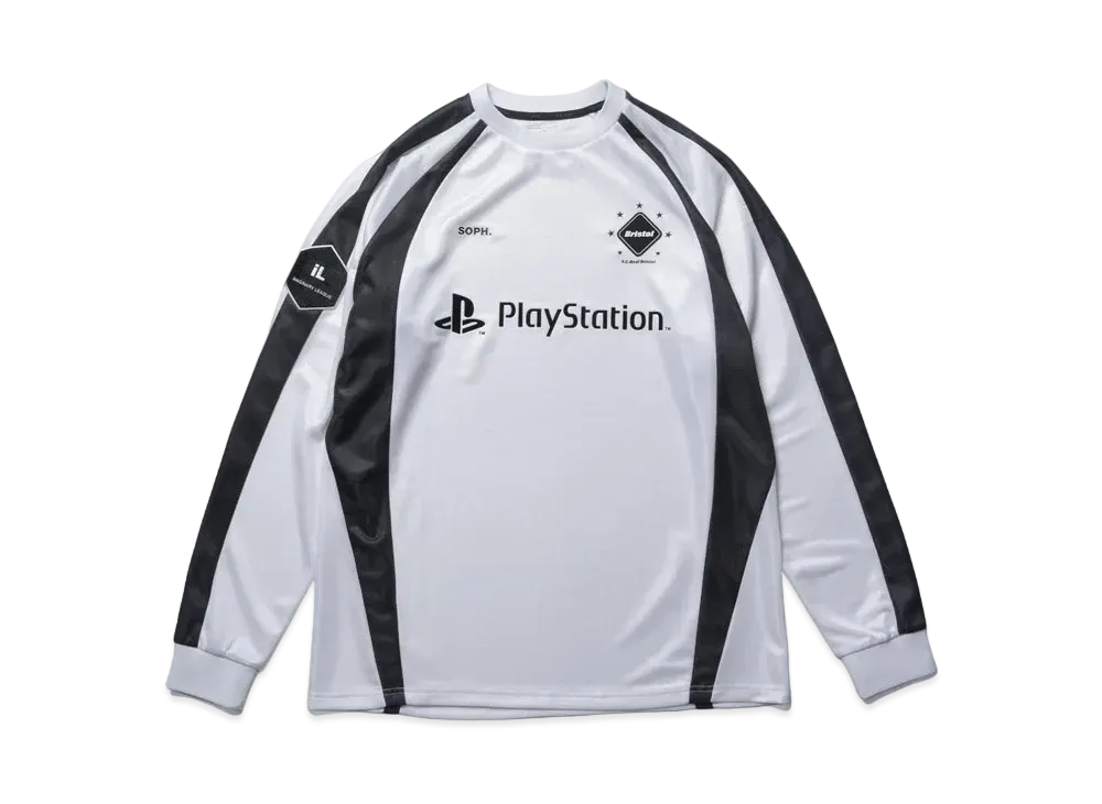 F.C.Real Bristol x PlayStation Practice Long Sleeve Buggy Top "White"