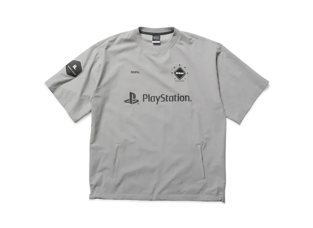 F.C.Real Bristol x PlayStation Dot Air Short Sleeve Piste "Light Gray"
