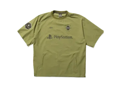 F.C.Real Bristol x PlayStation Dot Air Short Sleeve Piste "Khaki"