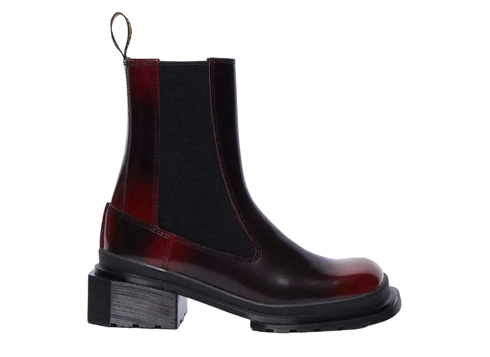 Dr.Martens Women's Maybole Chelsea Boots "Black/Cherry Red"