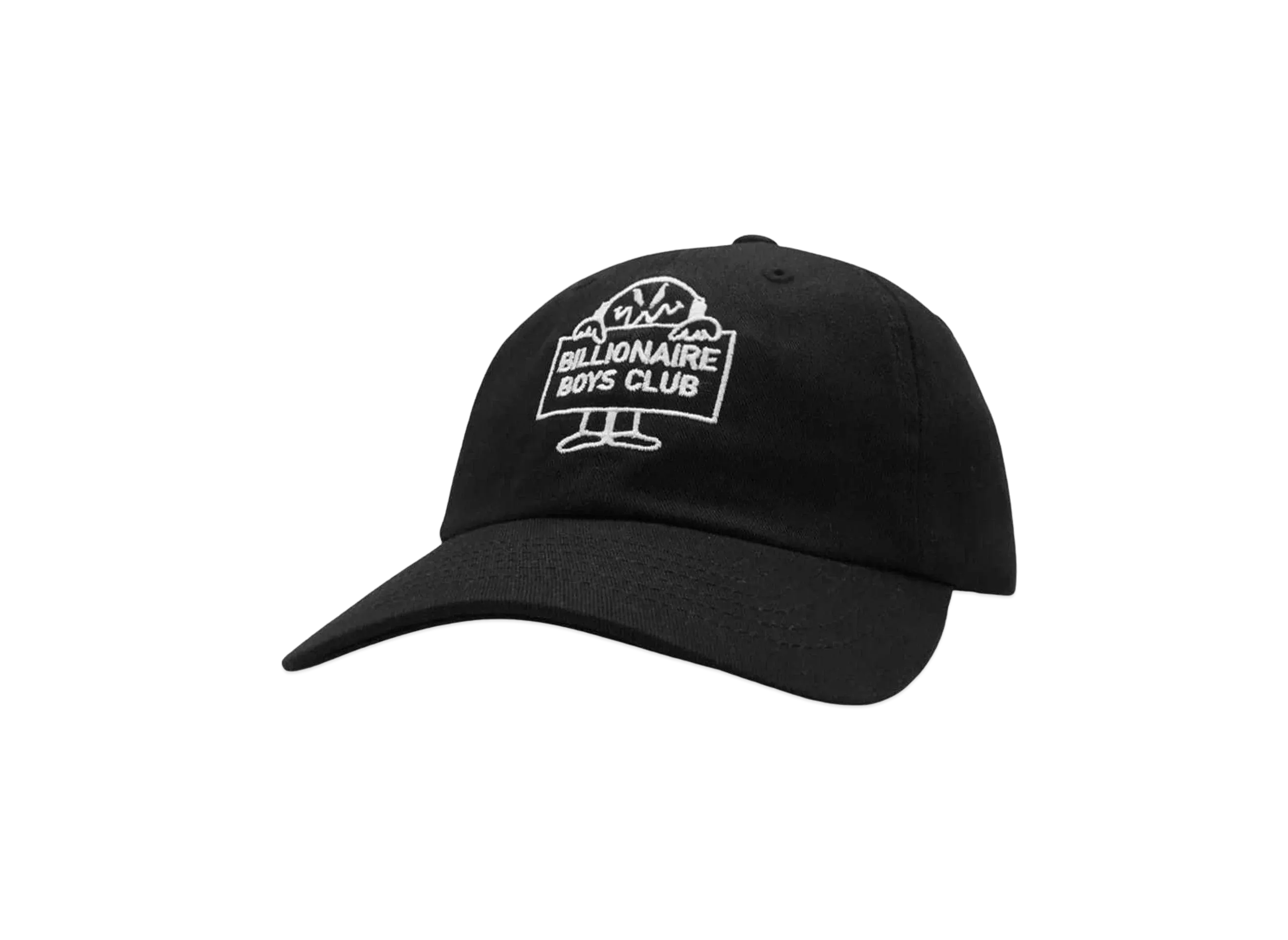 BILLIONAIRE BOYS CLUB EMBROIDERED LOGO COTTON CAP "BLACK"