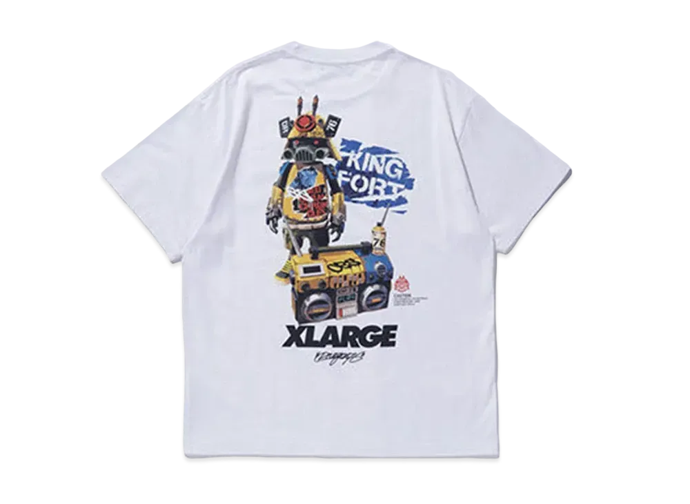 XLARGE x Dragon76 S/S Tee King Fort "White"
