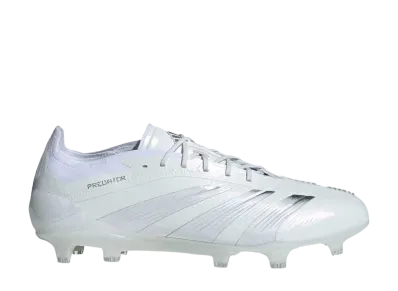 adidas Predator Elite Low FG "Footwear White/Silver Metallic"