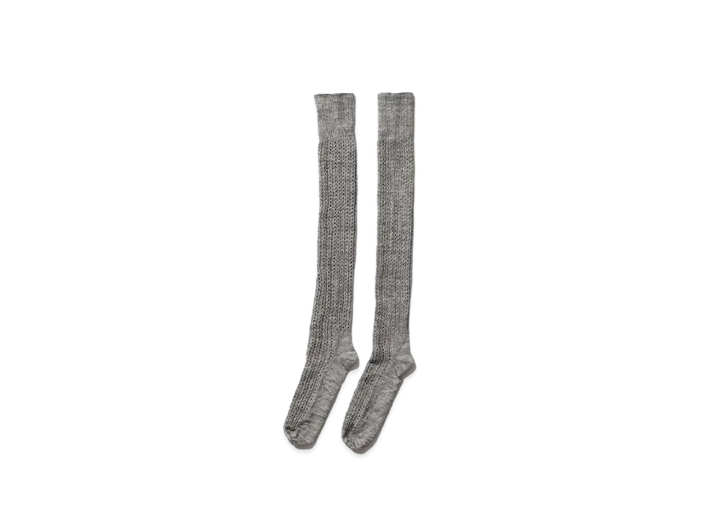 beautiful people Knit Eyelts Socks "Gray"