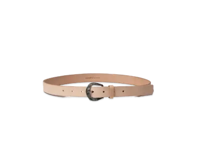beautiful people Malleated Buckle Belt In Cowhide "Natural"