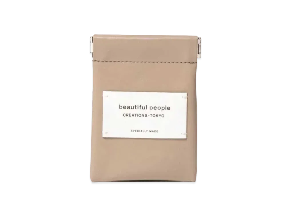 beautiful people Color Leather Small Case "Mushrooom"