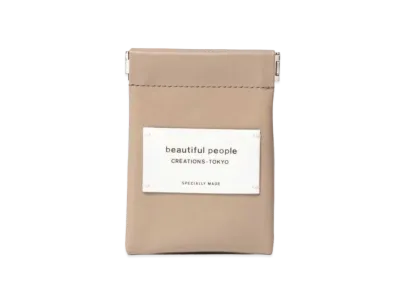 beautiful people Color Leather Small Case "Mushrooom"