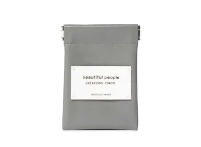 beautiful people Color Leather Small Case "Gray"