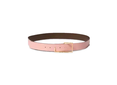 beautiful people Double Face Belt In Cowhide "Pink"