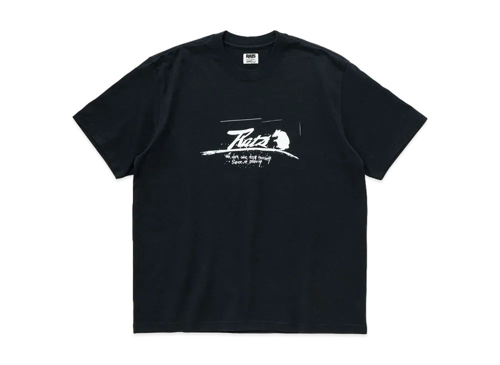 RATS SCRIPT LOGO WAY OF LIFE TEE "BLACK"