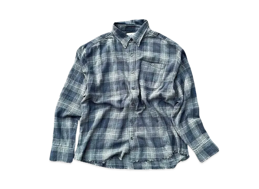 9090 Original Ombre L/S Shirt "NAVY"