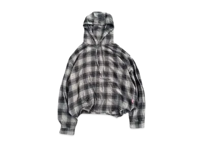 9090 Damage Ombre Shirts Hoodie "BLACK"