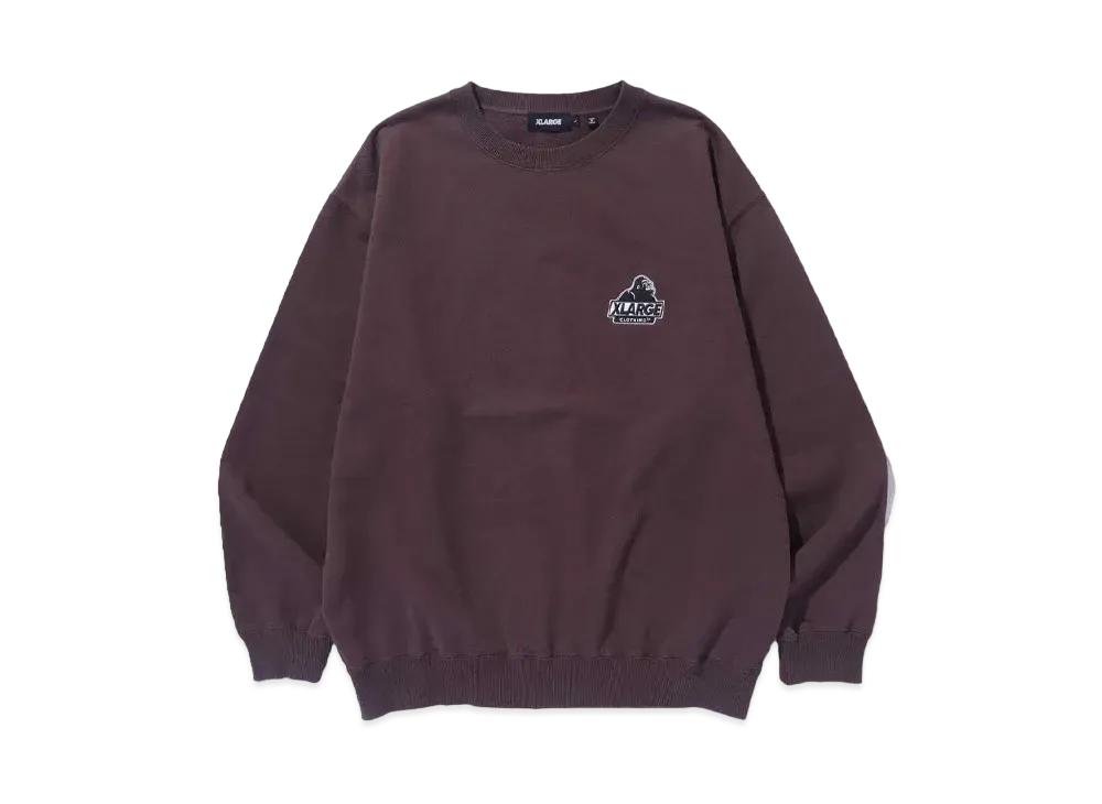 XLARGE SLANTED OG CREWNECK SWEATSHIRT "BROWN"