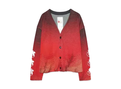 SEVESKIG EVANGELION Six-color jacquard Knit Cardigan ver, Unit-02 "BLACK"