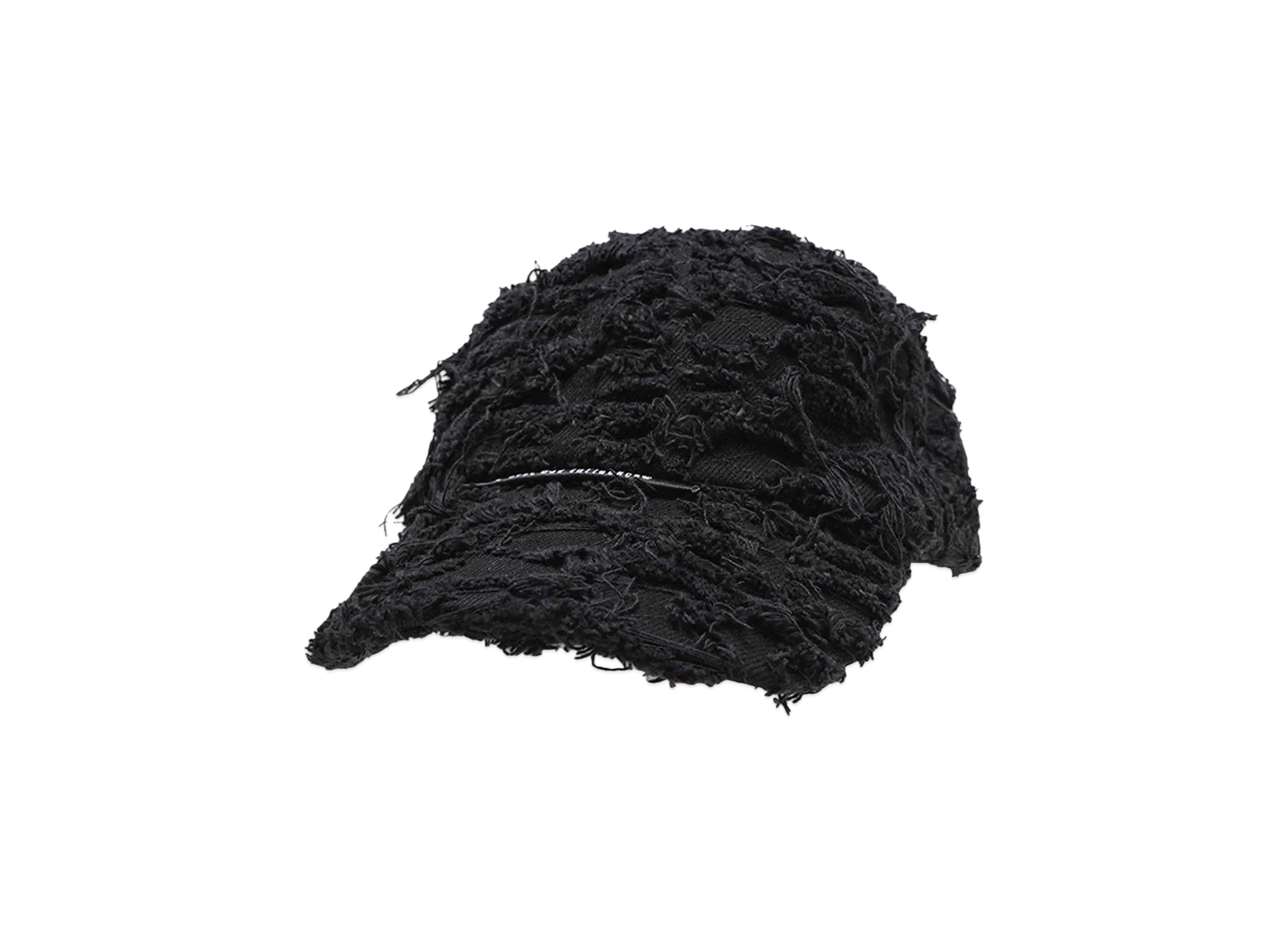 A GOOD BAD INFLUENCE DISTRESSED DENIM CAP "BLACK"