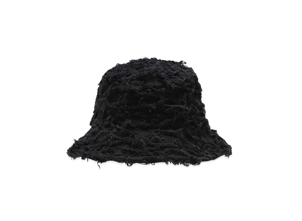 A GOOD BAD INFLUENCE DISTRESSED DENIM HAT "BLACK"