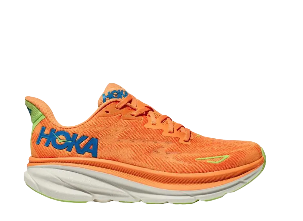 Hoka Clifton 9 "Solar Flame/Lettuce"