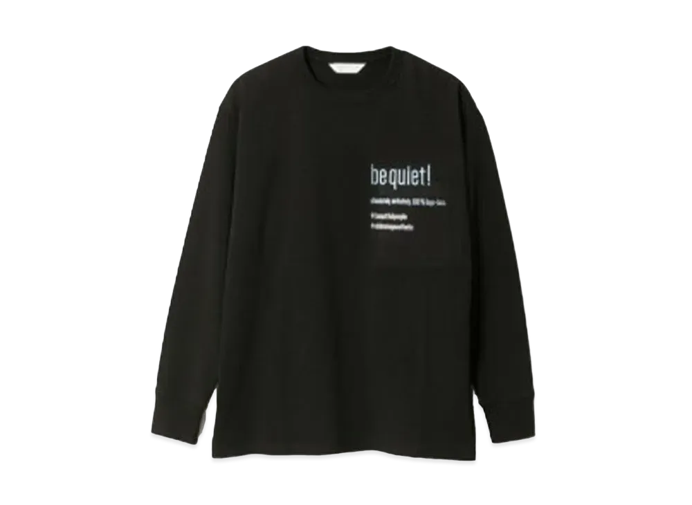 beautiful people Suvin Compact Jersey Typography T-Shirts "Black"