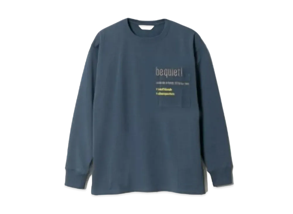 beautiful people Suvin Compact Jersey Typography T-Shirts "Blue"