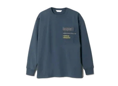 beautiful people Suvin Compact Jersey Typography T-Shirts "Blue"