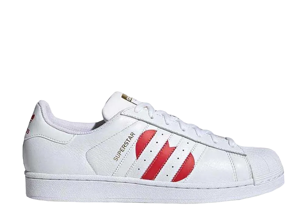 adidas Superstar Valentine's Day "Running White/College Red/Gold Metallic" (2019)