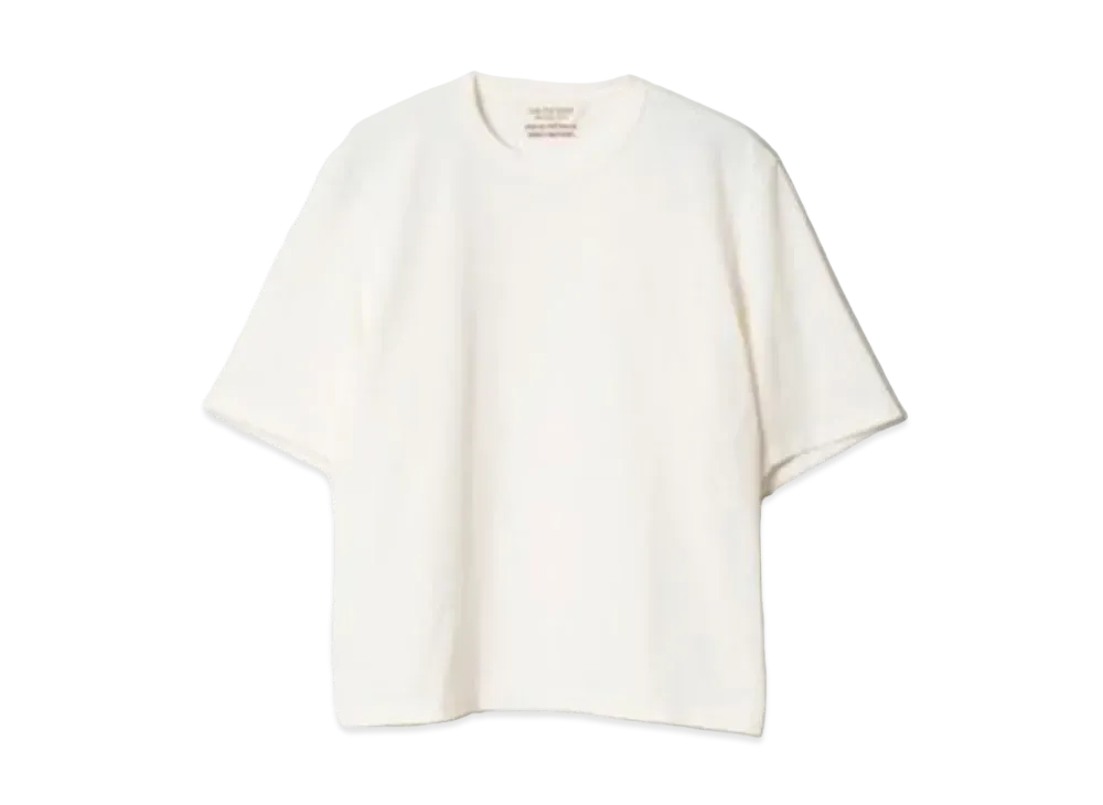 beautiful people Suvin Compact Jersey Big Qol Tag Long T "Off White"