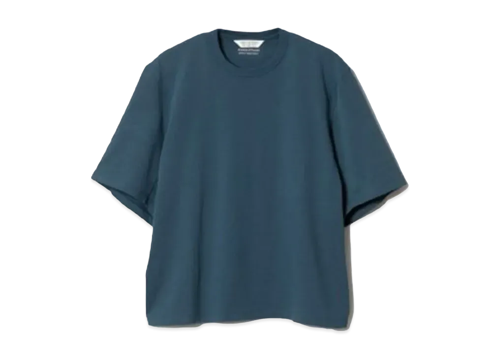 beautiful people Suvin Compact Jersey Big Qol Tag Long T "Blue"