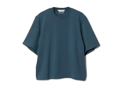 beautiful people Suvin Compact Jersey Big Qol Tag Long T "Blue"