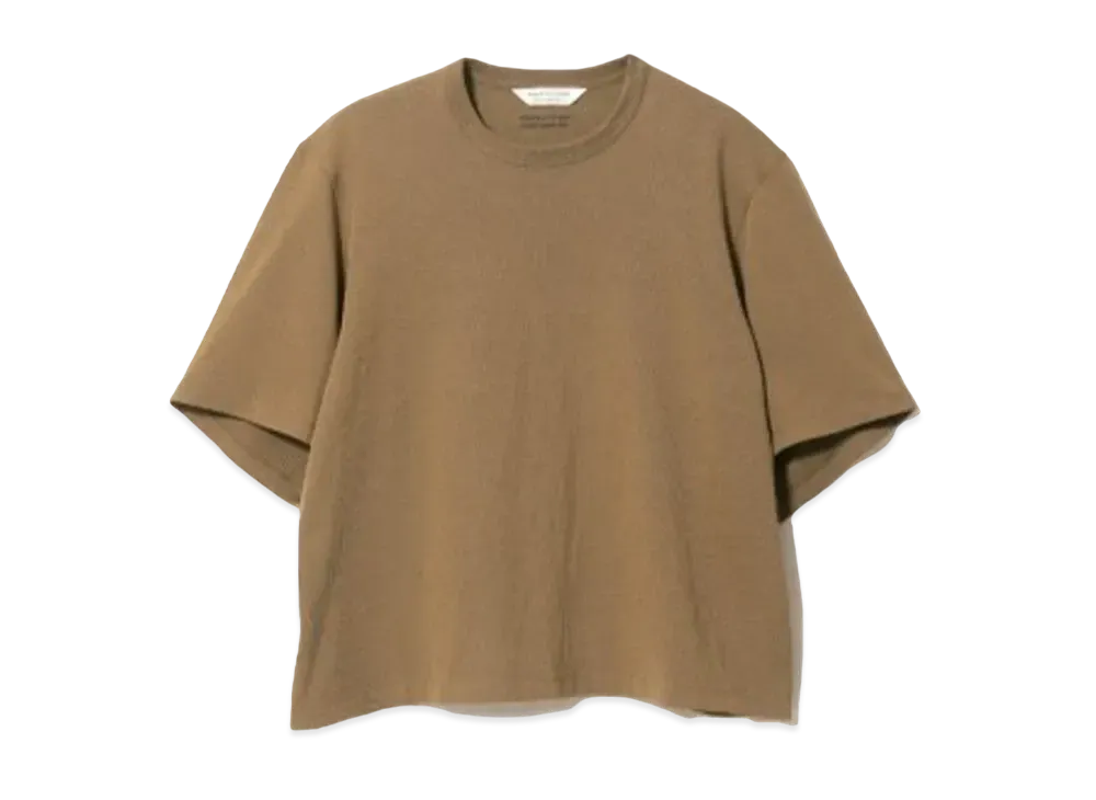 beautiful people Suvin Compact Jersey Big Qol Tag Long T "Olive"