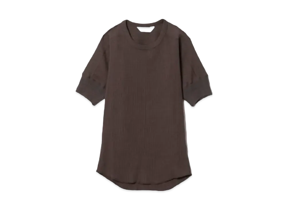 beautiful people Sheer Rib Jersey Military Undershirt "Camel"